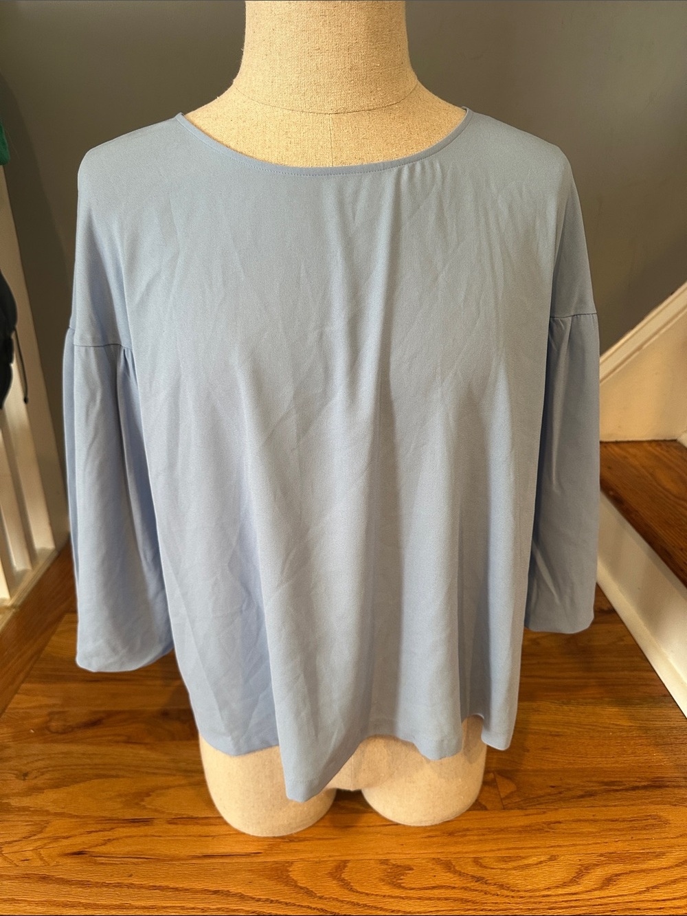 Light Blue Women’s Relaxed Crew Neck Top